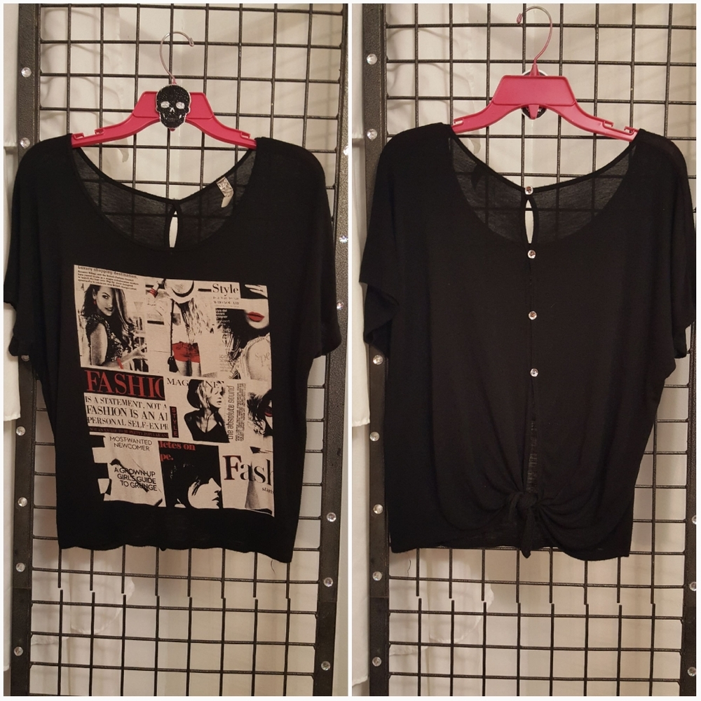 Bella D Open Back Shirt